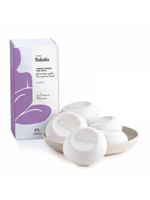 Natura Sabonete em Barra Puro Vegetal Algodão Tododia - 5un de 90g