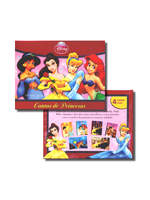 Livro Infantil Contos de Princesas da Disney - Box 4 Livros